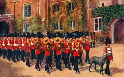 The Irish Guards Leaving St. James Palace After Changing Guard