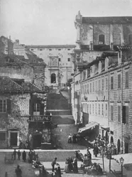 The Jesuits Church and the Military Hospital, Ragusa, 1913
