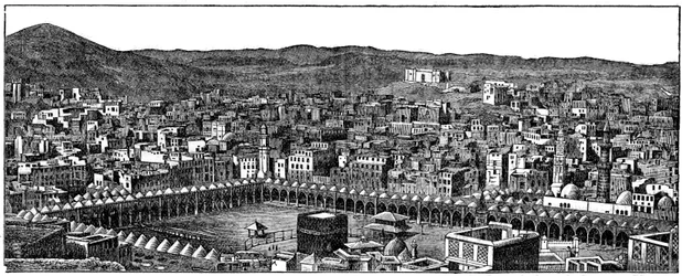 The Kaaba, Masjid al-Haram mosque, Mecca, 1877