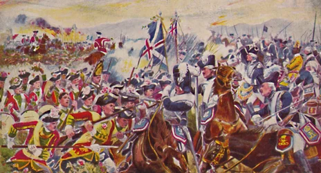 The Kings Own Yorkshire Light Infantry. The Battle in the Rosefields at Minden