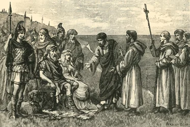 The Landing of St. Augustine in Kent, 597AD, 1890
