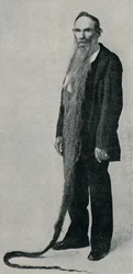 The Longest Beard on Record, 1896, 1910