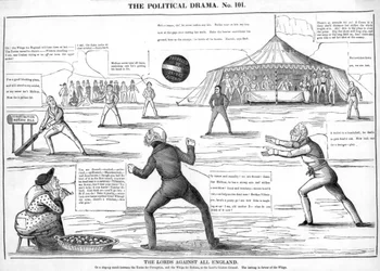 The Lords against all England, The political drama, 19th century
