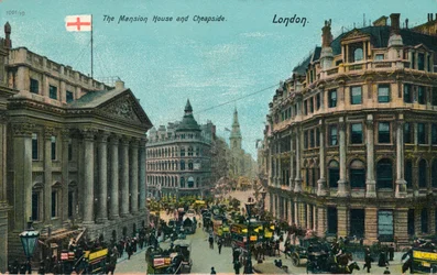 The Mansion House and Cheapside, London
