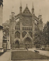 The Modern North Front and the Main Entrance to the Abbey