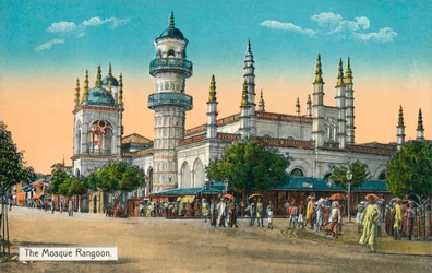 The Mosque Rangoon, c1888