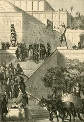 The Palace of Kouyunjik, Restored. After Layard, 1890