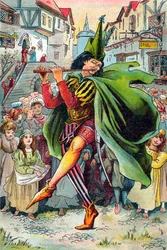 The Pied Piper leading away the children of Hamelin, c. 1899