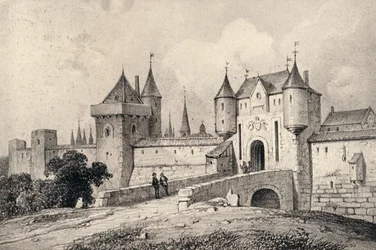 The Porte St Honoré in the 13th Century, 1915