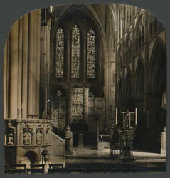 The Pulpit and Choir of Truro Cathedral, England