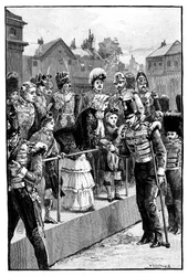 The Queen distributing the Crimea Medal, Horseguards Parade, London
