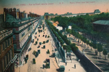 The Rue de Rivoli Looking Towards the Louvre, Paris, c1920