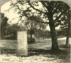The Rufus Stone in the New Forest, 1890