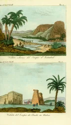 The Temple of Ramses II at Abu Simbel, Nubia, and Temple of Thoth at Dakka, Nubia