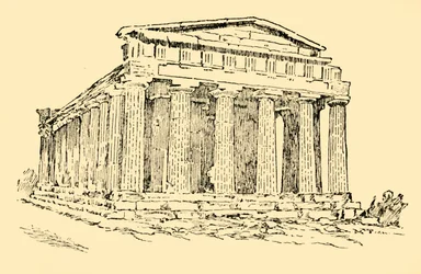 The Temple of the Greek Colony at Agrigentum in Sicily