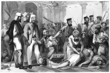 The Times Correspondent Looking on at the Sacking of the Kaiser Bagh