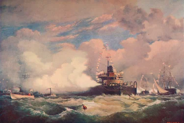 The Turret Armour-Clad Ship Devastation at Spithead
