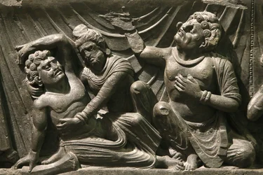 The Victoria and Albert Museum. Part of a Relief of the Buddha