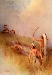 The War-chief kills the Monster Rattlesnake, 1914