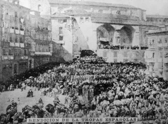 The blessing of the Spanish troops