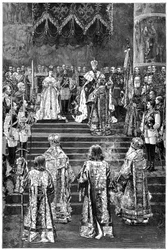 The coronation of Emperor Alexander III and Empress Maria Fyodorovna