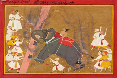 The Elephant Khanderao Bahadur Killing Sham Mahavat, ca. 1700