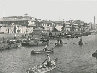 The Entrance to the Suez Canal at Port Said, Egypt