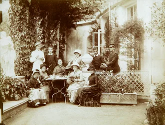 The family of Duke Fyodor Uvarov at their country estate, Porechye, Russia