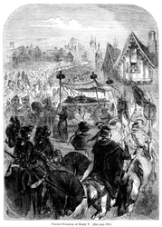 The funeral procession of King Henry V