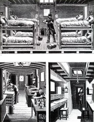 The Interior of a French Military Hospital Train