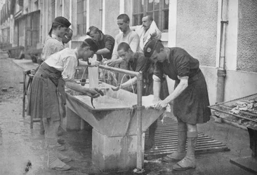 The Morning Toilet on the Continent, 1914