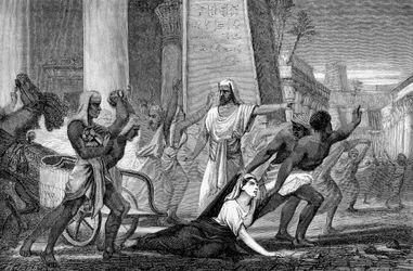 The murder of Hypatia, neo-Platonic mathematician and philosopher, 415, mid-19th century