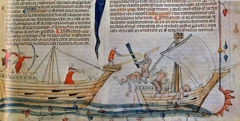 The naval Battle, c1340