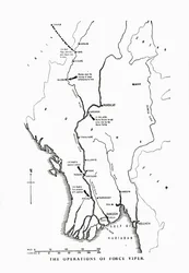 The operations of Force Viper, Burma, World War II, 1942-1943