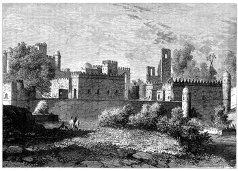 The Royal Palace at Gondar, the Ancient Capital of Abyssinia