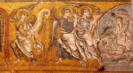 The sea gave up its dead The Last Judgement (detail), 12th century