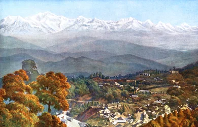 The Snows from Jalapahar, Darjeeling, India