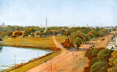 The view from Chowringhee, Calcutta, India, early 20th century