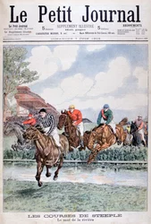 The water jump at the steeplechase, Auteuil, 1903