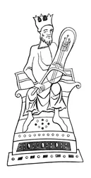 Three stringed crout, 9th century