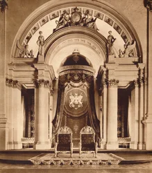 Thrones in the Ballroom at Buckingham Palace, 1935