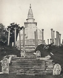 Thuparama Dagoba at Anuradhapura, 1926