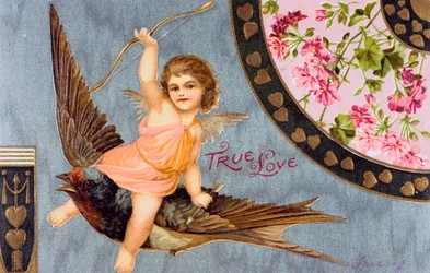 True Love, American Valentine card, 1908