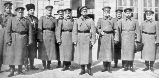 Tsar Nicholas II of Russia and His Generals and Staff