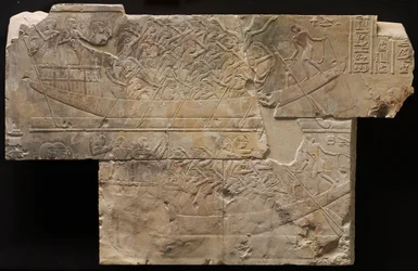 Two Boats with Female Mourners