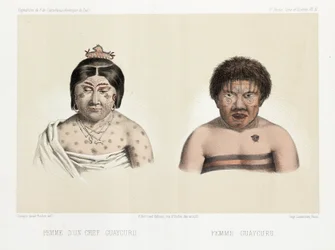 Two Guaycuru women, South America, c 1843-1847