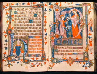 Two pages from A Book of Hours