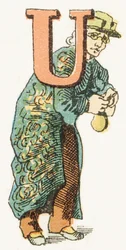 U - Usurer - Childish Alphabet, Editions Gordinne 1920