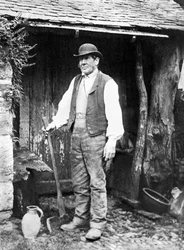 United Kingdom: A Devon Woodlander. c1890