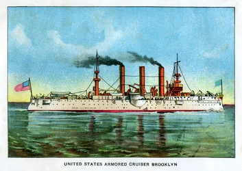 United States Armoured Cruiser Brooklyn, c1890s